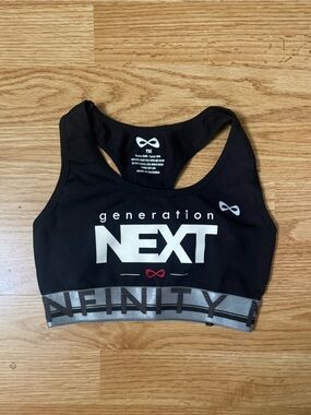 NFINITY Black Tank Top with Silver Band and White NEXT Logo